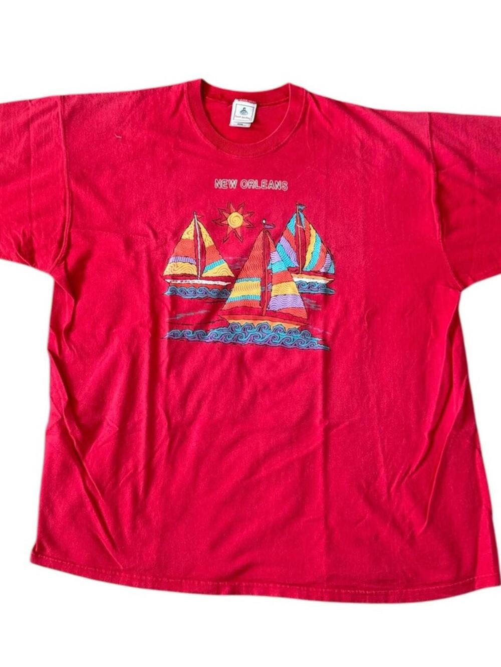 Vintage New Orleans Sailboat Tee – Size XXL